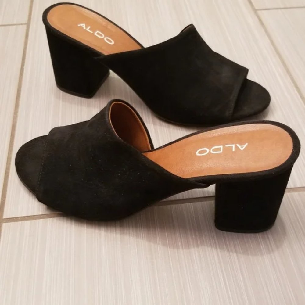 aldo mules black